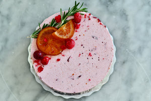 6" Cranberry Orange Mousse Cake