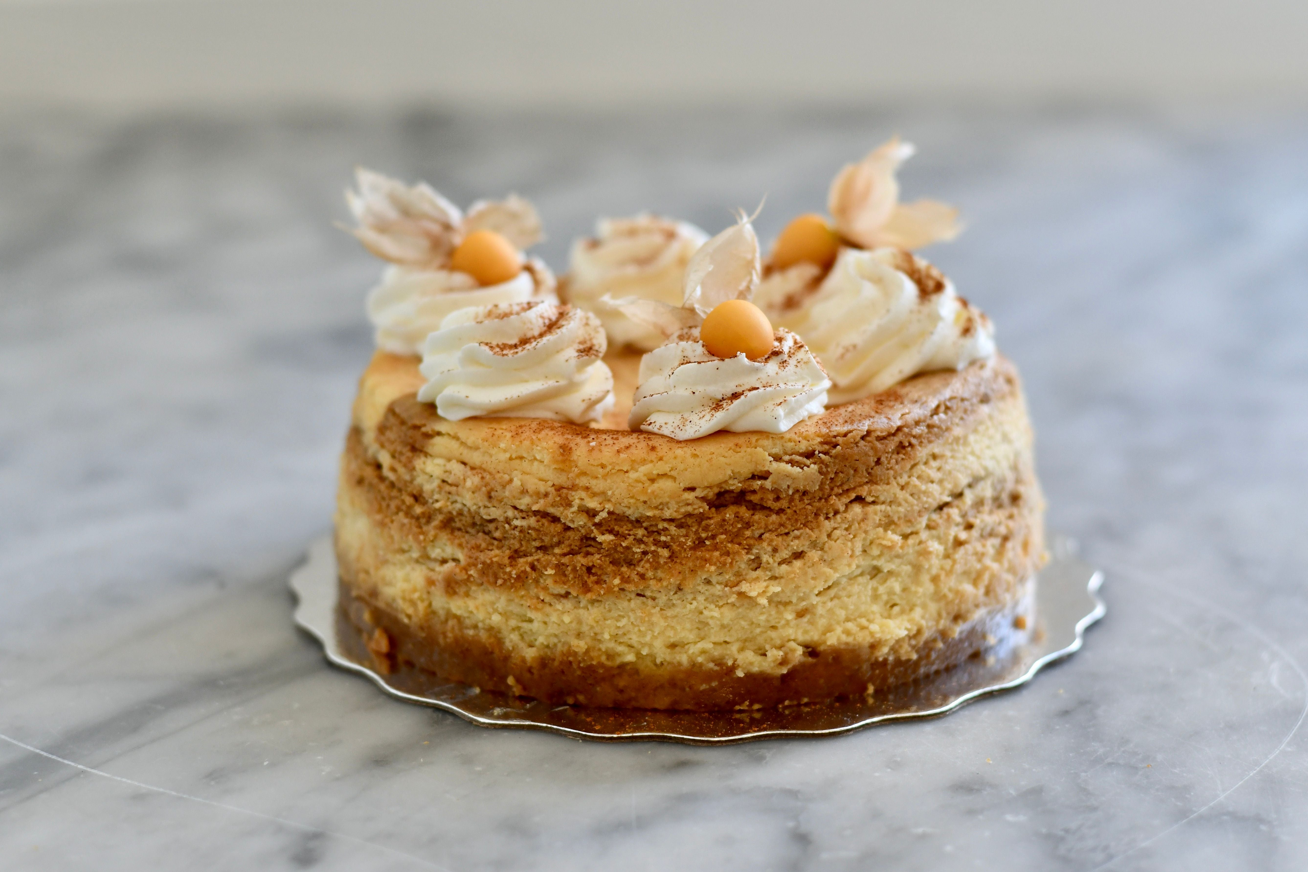 6" Pumpkin Swirl Cheesecake
