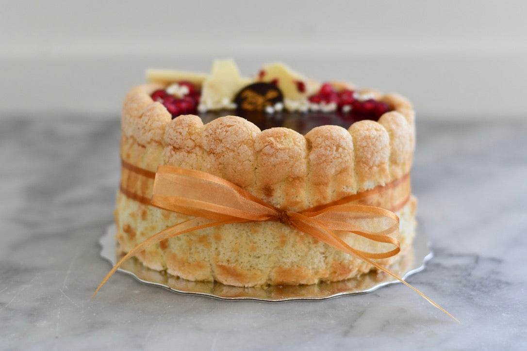 6" Cranberry Orange Mousse Cake