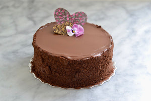 6" Chocolate Brownie Fudge Cake