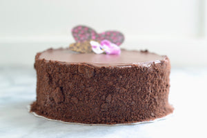 6" Chocolate Brownie Fudge Cake