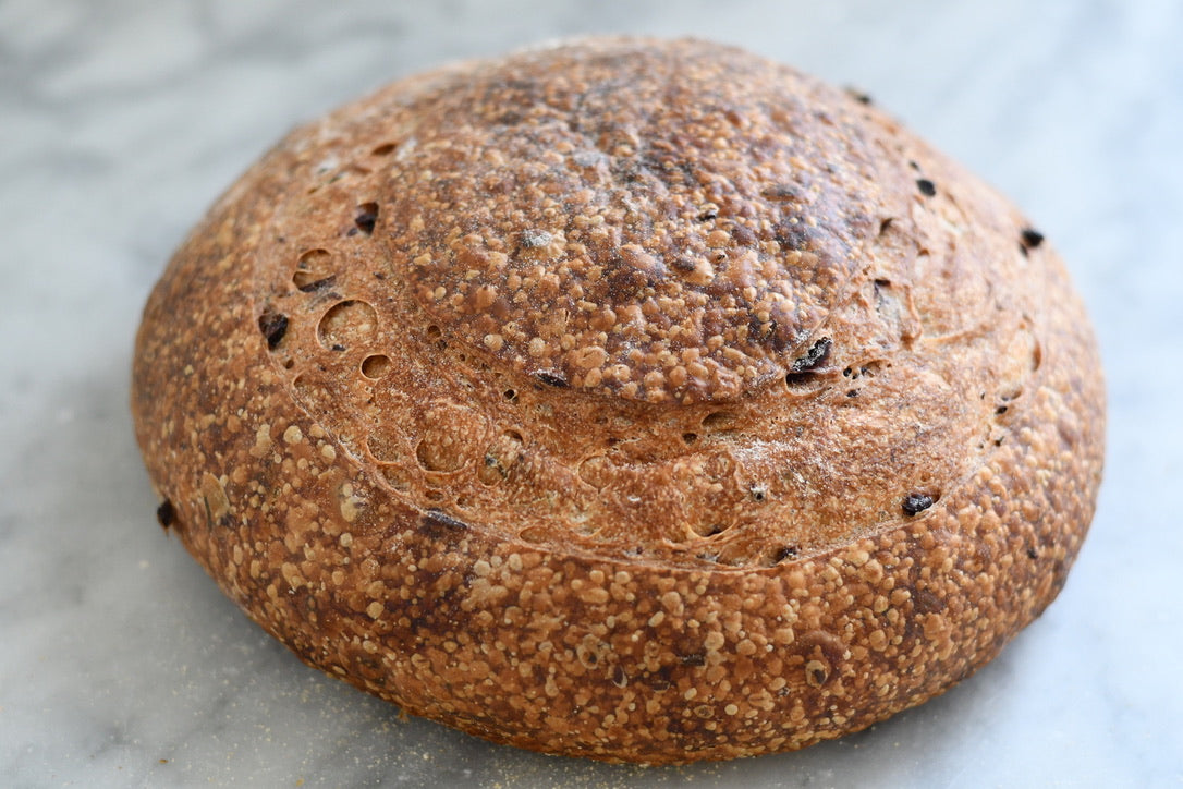 Olive + Rosemary Sourdough Bread