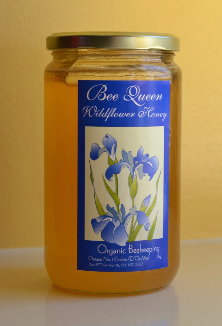 Bee Queen Organic + Unpasturized Honey 1kg