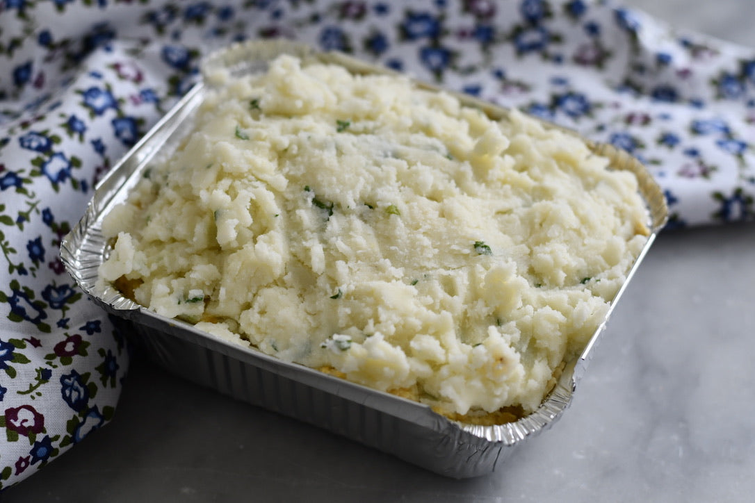 Garlic + Herb Mashed Potato Bake