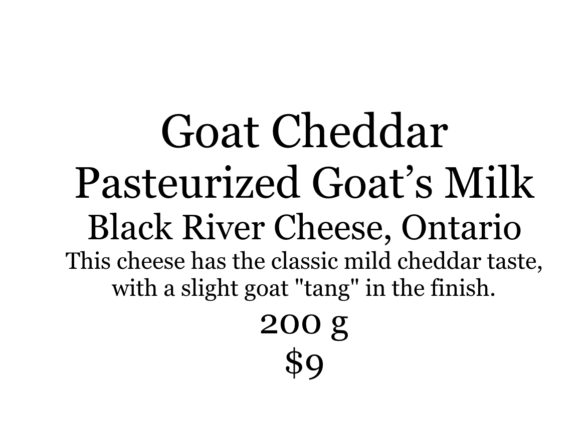 Black River Goat Cheddar 200g
