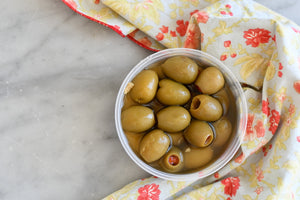 Drunken Pimento Stuffed Olives