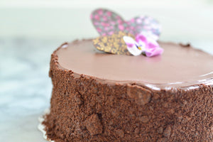 6" Chocolate Brownie Fudge Cake